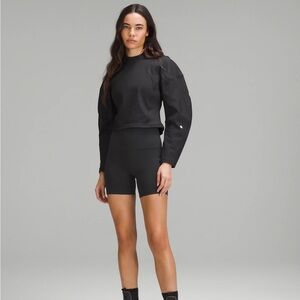 Lululemon Ribbed Luxtreme Wide-Sleeve Pullover Black M New With Tags